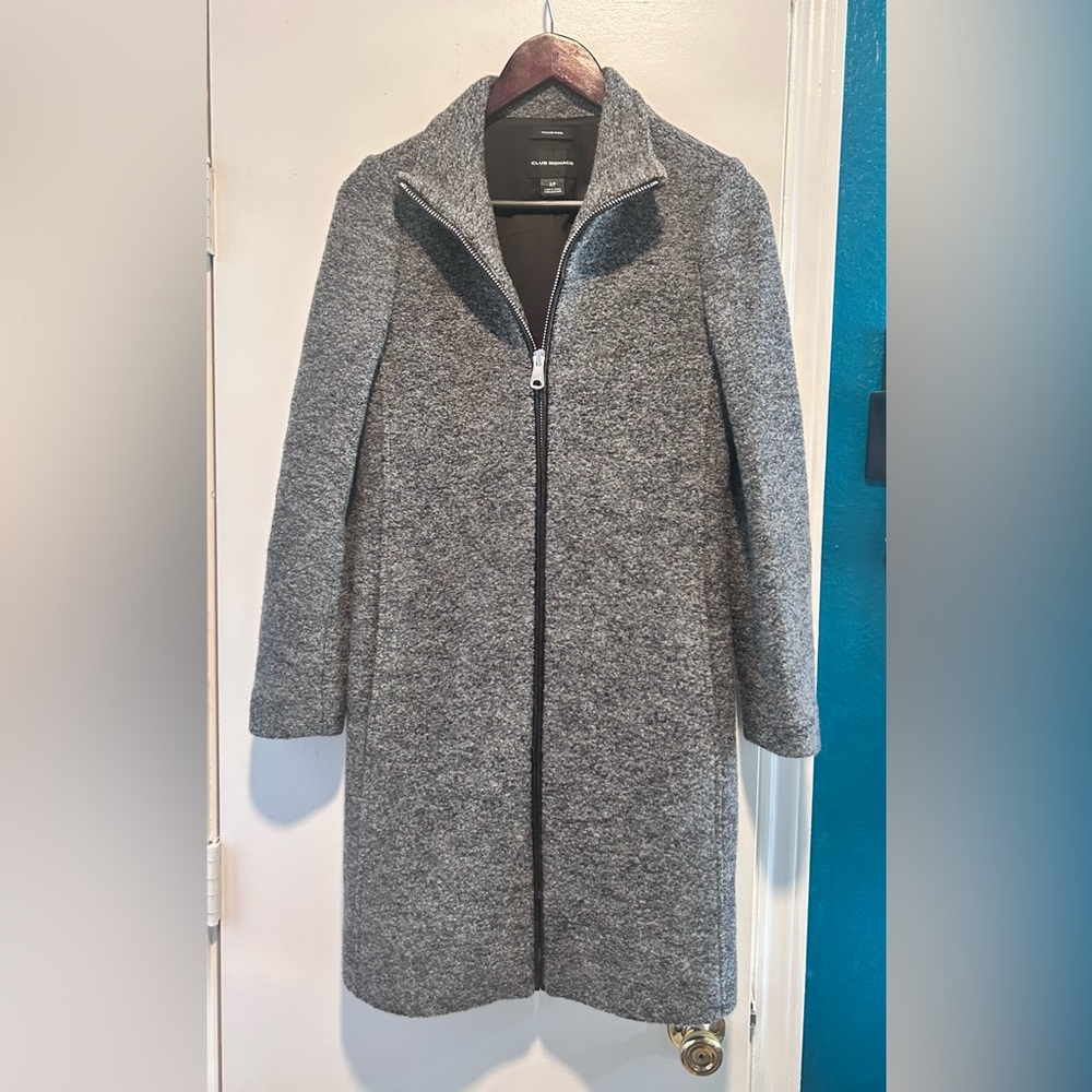 Club Monaco Charcoal Zip-Up Jacket